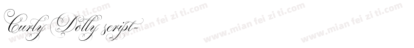 Curly Dolly script字体转换